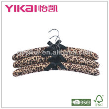 Cintres en tissu rembourré pour imprimés lustre léopard